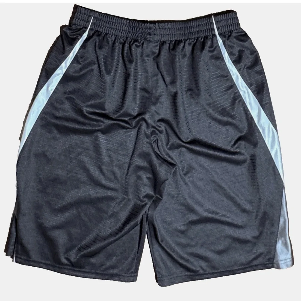 (16-18 Y) CHAMPION Athletic Shorts Black White & Gray